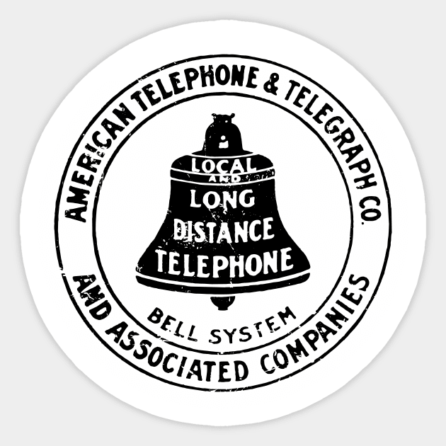 Bell System in 1900 Sticker by Radian's Art